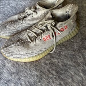 Adidas Yeezy Boost 350 V2 in Cream and Red